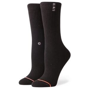 $12❤️‍🔥 ONLY 1! Stance x Aleali May FW18 Cozy Blend Black Crew Socks NEW MEDIUM